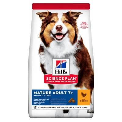 Сухий корм для зрілих собак середніх порід від 7 років Hill's Science Plant Mature Adult 7+ Medium Breed 14 кг