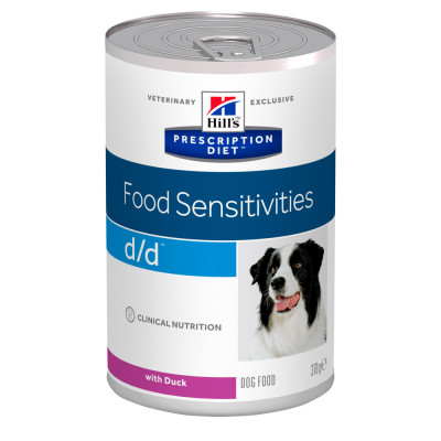 Вологий лікувальний корм при харчовій алергії у собак Hills Food Sensitives (утка) 370гр*12шт