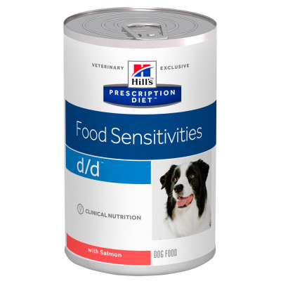 Вологий лікувальний корм при харчовій алергії у собак Hills Food Sensitives (лосось) 370гр*12шт