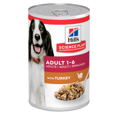 Вологий корм для собак з індійкою Hills Canine Adult Turkey 370гр*12шт