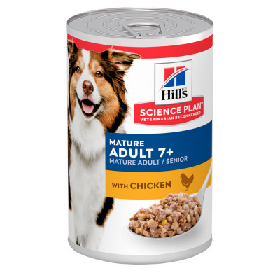 Вологий корм для старших собак за 7 років Hills Canine Mature 7+ Chicken 370гр*12шт