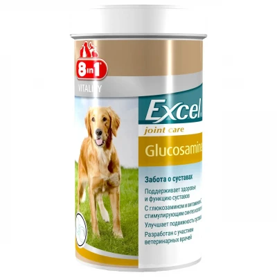 Вітаміни для собак 8in1 Excel « Glucosamine» 55 таблеток (для суглобів)