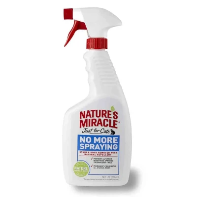 Спрей Nature's Miracle « More Spraying» для видалення плям і запаху від котів, і проти повторних міток
