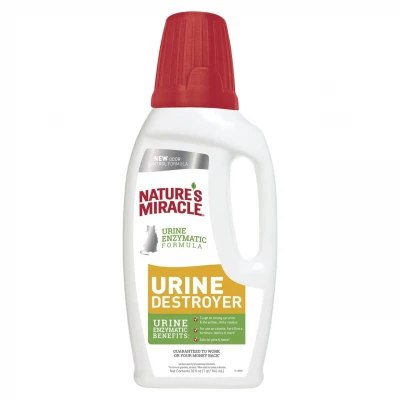 Видаляч Nature's Miracle «Urine Destroyer» для видалення плям і запаху від сечі котів 946 мл