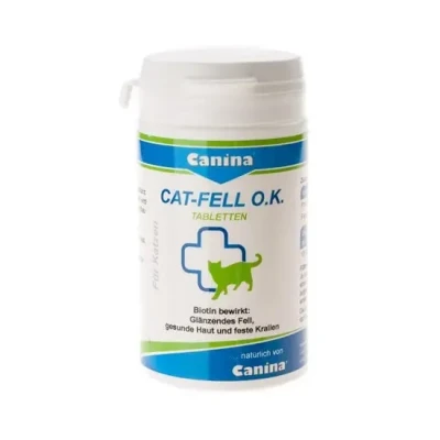Вітаміни для котів Caninina « Fell O.K.» 100 таблеток, 50 г (для шкіри та вовни)