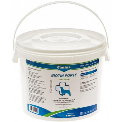 Вітаміни для собак Canina «Biotin Forte» 600 таблеток, 2 кг (для шкіри та вовни)