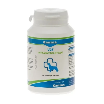 Вітаміни для собак Caninina « V25» 30 таблеток, 100 г (мультивітамін)