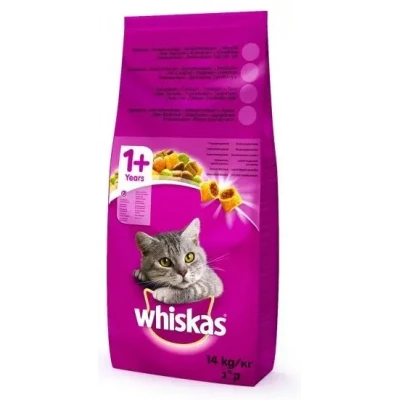 Сухий корм для кішок Whiskas смачні подушечки з яловичиною 950 г