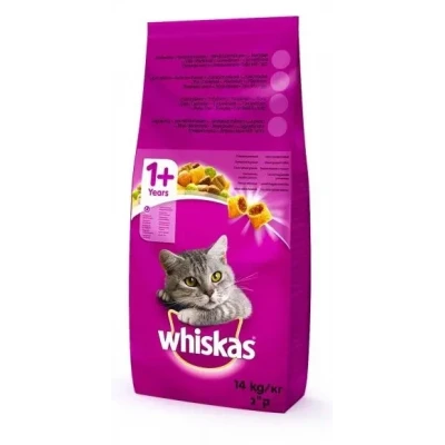 Сухий корм для кішок Whiskas смачний подушечки з куркою 300 гр