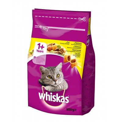 Сухий корм для кішок Whiskas смачний подушечки з куркою 14 кг