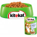 Вологий корм для котів Kitekat телятина в соусі 100гр*24шт