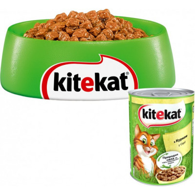 Сухой корм для кошек Kitekat курица с овощами 1.8 кг