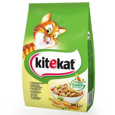 Сухой корм для кошек Kitekat курица с овощами 12 кг