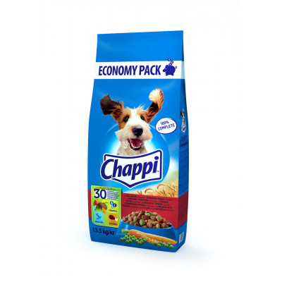 Сухий корм для собак Chappi з яловичиною, птахом і овочами 13.5 кг