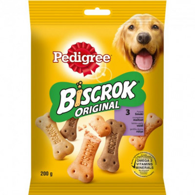 Pedigree Biscrok хрумке печиво, їжа для собак 200гг*22шт