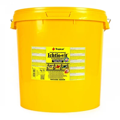 Сухий корм для акваріумних риб Tropical у пластівцях «Ichtio-Vit» 21 л (для всіх акваріумних риб)
