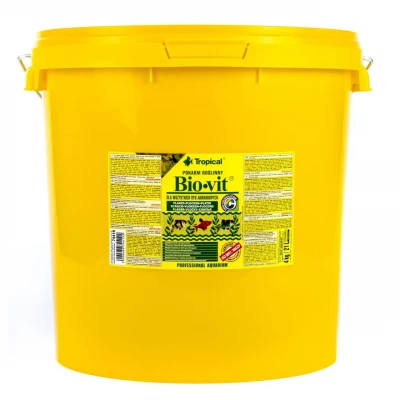 Сухий корм для акваріумних риб Tropical у пластівцях «Bio-Vit» 21 л (для травоїдних риб)