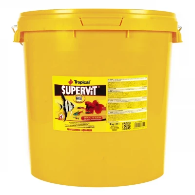 Сухий корм для акваріумних риб Tropical у пластівцях «Supervit» 21 л (для всіх акваріумних риб)