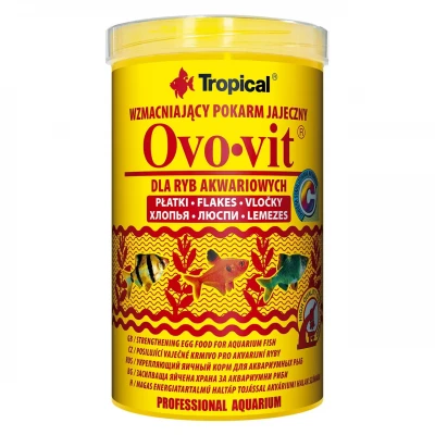 Сухий корм для акваріумних риб Tropical у пластівцях «Ovo-Vit» 1 л (для всіх акваріумних риб)