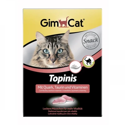 Вітаміни-лакомство для кішок і кошенят GimCat Topinis 180 шт. (трог)