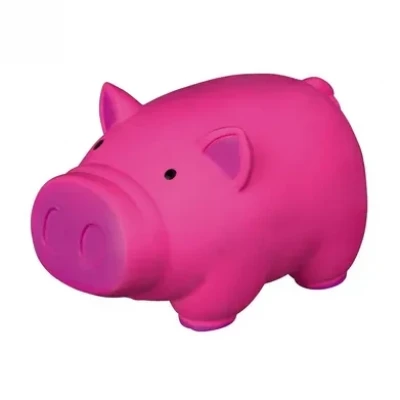 Игрушка для собак Trixie Поросёнок с пищалкой 11 см (латекс, цвета в ассортименте)