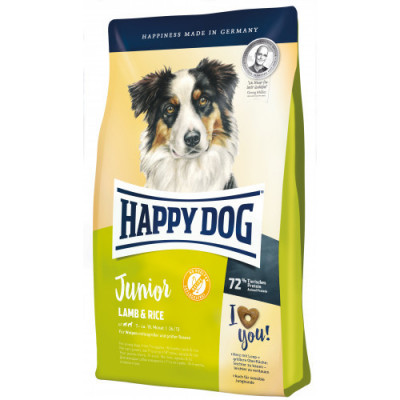 Happy Dog (Хеппі Дог) Junior Lamb&Rice — Сухий безглютеновий корм для юніорів середніх та великих порід, 10 кг