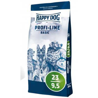 Happy Dog (Хеппі Дог) Prof-Line Basic 23/9,5 — Сухий корм для дорослих собак усіх порід, 20 кг