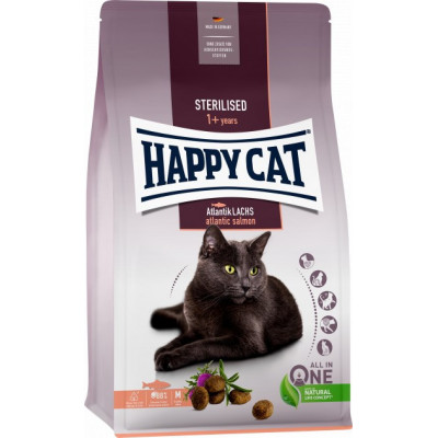 Сухий корм для стерилізованих кішок Happy Cat Sterilised Atlantik Lachs, атлантичний лосось, 10 кг