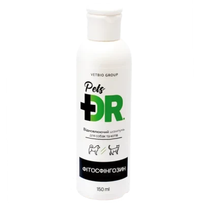Шампунь для собак і кішок Dr.Pets, з фітосфінгозином, відновлювальний, 150 мл