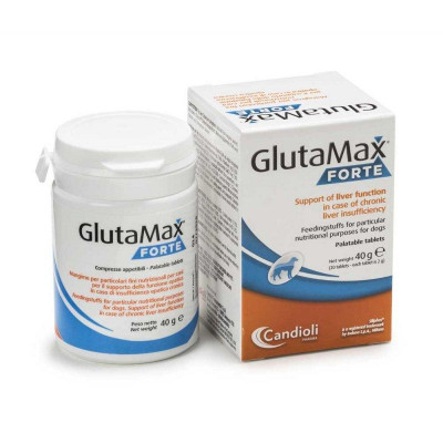 Candioli GlutaMax Forte — таблетки Кандіолі Глютамакс Форте для підтримки функцій печінки в собак 20 таб