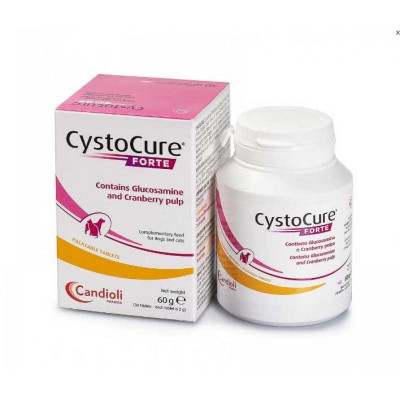 Candioli CystoCure Forte — таблетки Кандіолі Цистокур Форте для сечовивідної системи собак і котів 60 г