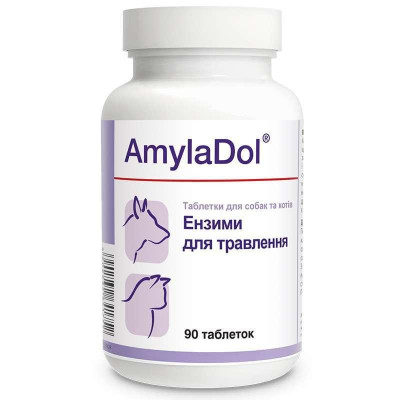 Dolfos (Дольфос) AmylaDol — Вітамінно-мінеральний комплекс для собак і кішок у разі порушення травлення 90 таб,