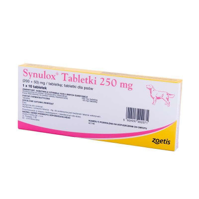 Zoetis (Зоетіс) Synulox — Препарат Силокс у таблетках для лікування бактеріальних інфекцій 10 таб.