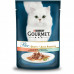 Вологий корм Gourmet (Гурме Дуо) Perle Duo для кішок із лососем і сайдою 85г*24 шт