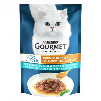 Вологий корм Gourmet Perle Mini Fillets Tuna для кішок із тунцем 85 г*24 шт