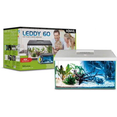 Акваріум AquaEl Leddy з балкою Day&Night 60 л Білий