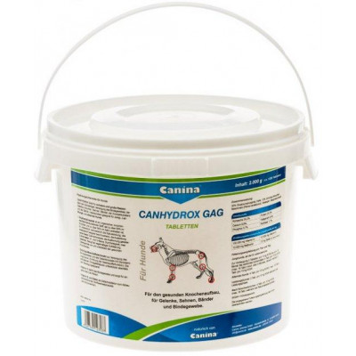 Canina «Petvital GAG Tabletten» Глюкозамін з екстрактом мідій для собак 360 таб 600 г