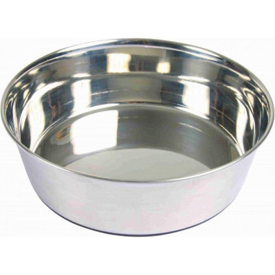 Миска металева Trixie для собак на гумовій основі 2,5 л х 24 см