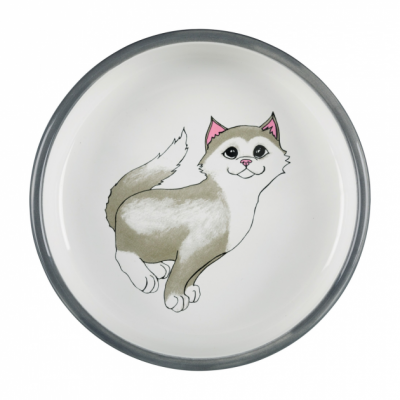 Миска TRIXIE для короткомоордих котів (кераміка), 0,3 л/15 см