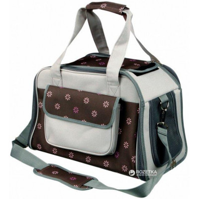 Сумка-переноска для собак і кішок Trixie Libby Carrier 25 х 27 x 42 см до 7 кг Коричнева із сірим
