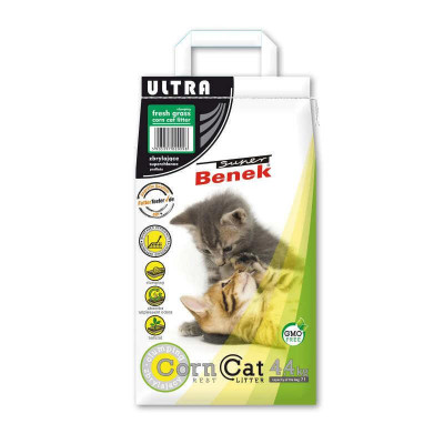 Super Benek (Супер Бенек) Кукурудзяний наповнювач для котячого туалету Ультра з ароматом морського бризу 7 л