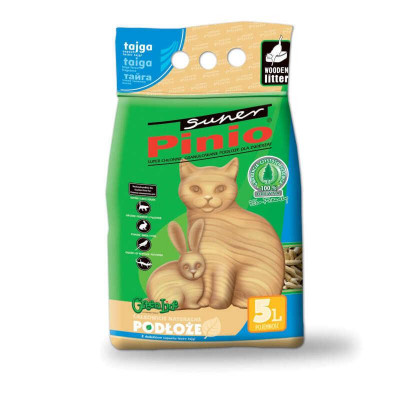 Super Pinio (Супер Пініо) Універсальний деревний наповнювач для тварин і птахів з ароматом хвої 5 л