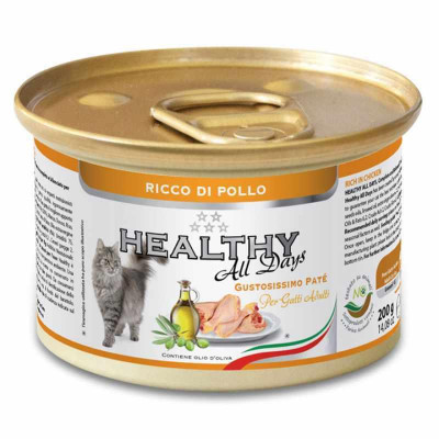 Вологий корм Healthy (Гелсі) All days — для котів з ягням (паштет) 200 г