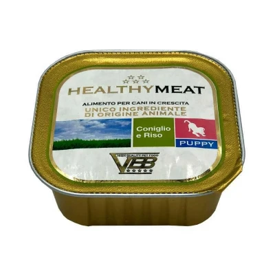 Вологий монопротеїновий корм Healthy (Хелсі) meat dog для цуценят, з кроликом (паштет) 150 г
