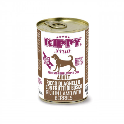 Kippy (Кіппі) Dog Fruit Growing — вологий корм для собак, що ростуть, з ягням і ягодами (паштет) 400 г