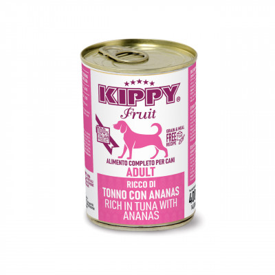 Kippy (Кіппі) Dog Fruit — Вологий корм для собак, з тунцем і ананасами (паштет) 400 г