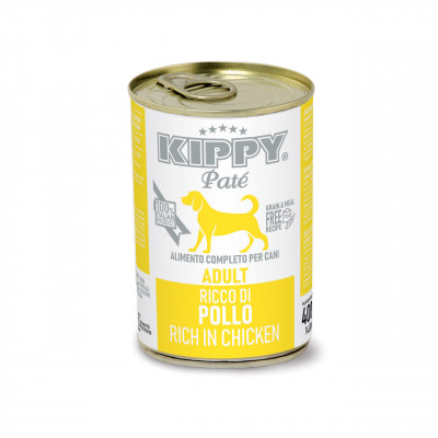Kippy (Кіппі) Pate Dog Adult Chicken — вологий корм для собак, з куркою (паштет) 400 г