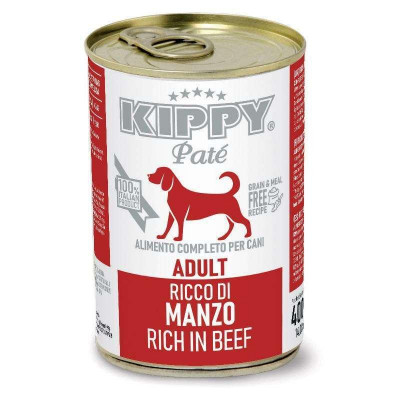 Kippy (Кіппі) Pate Dog Adult Beef — Вологий корм для собак, з яловичиною (паштет) 400 г