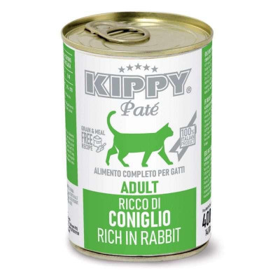 Kippy (Кіппі) Pate Cat Adult Rabbit — Вологий корм для кішок із кролятиною (паштет) 400 г