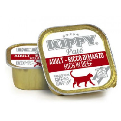 Kippy (Кіппі) Pate Cat Adult Beef — Вологий корм для кішок із яловичиною (паштет) 90 г